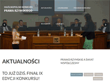 Tablet Screenshot of konkursprawarzymskiego.pl